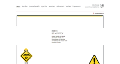 Desktop Screenshot of crystal-communications.de